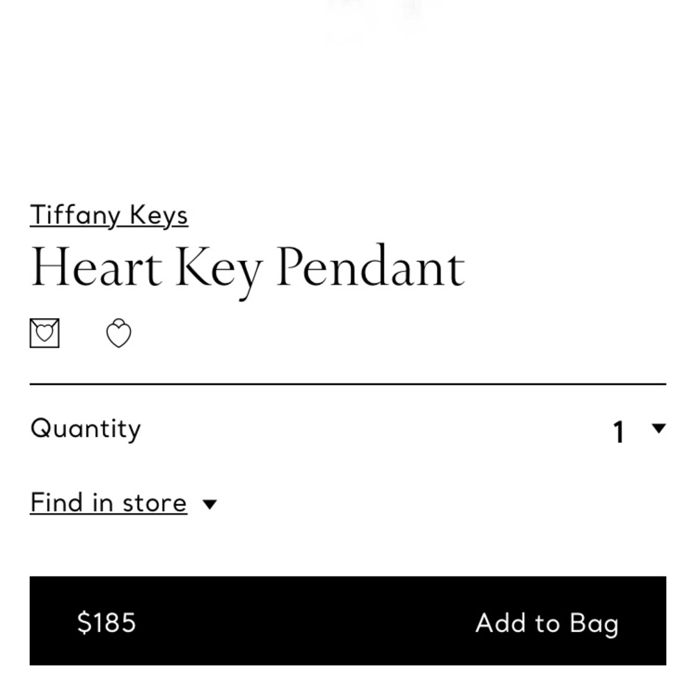 Tiffany Key Pendant